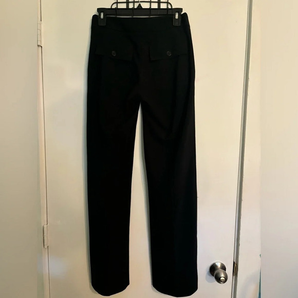 Trina Turk Womens Sz 2 Black Button Zip 4 Pocket Wide Leg  Pant Made in‎ 🇺🇸 - Picture 5 of 9